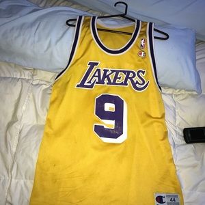 Nick Van Exel LA Lakers Champion Jersey ss 44 (L)